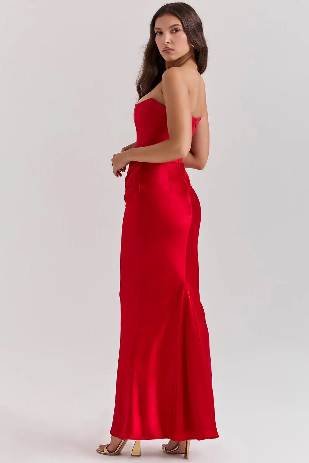 strapless dress for wedding guest