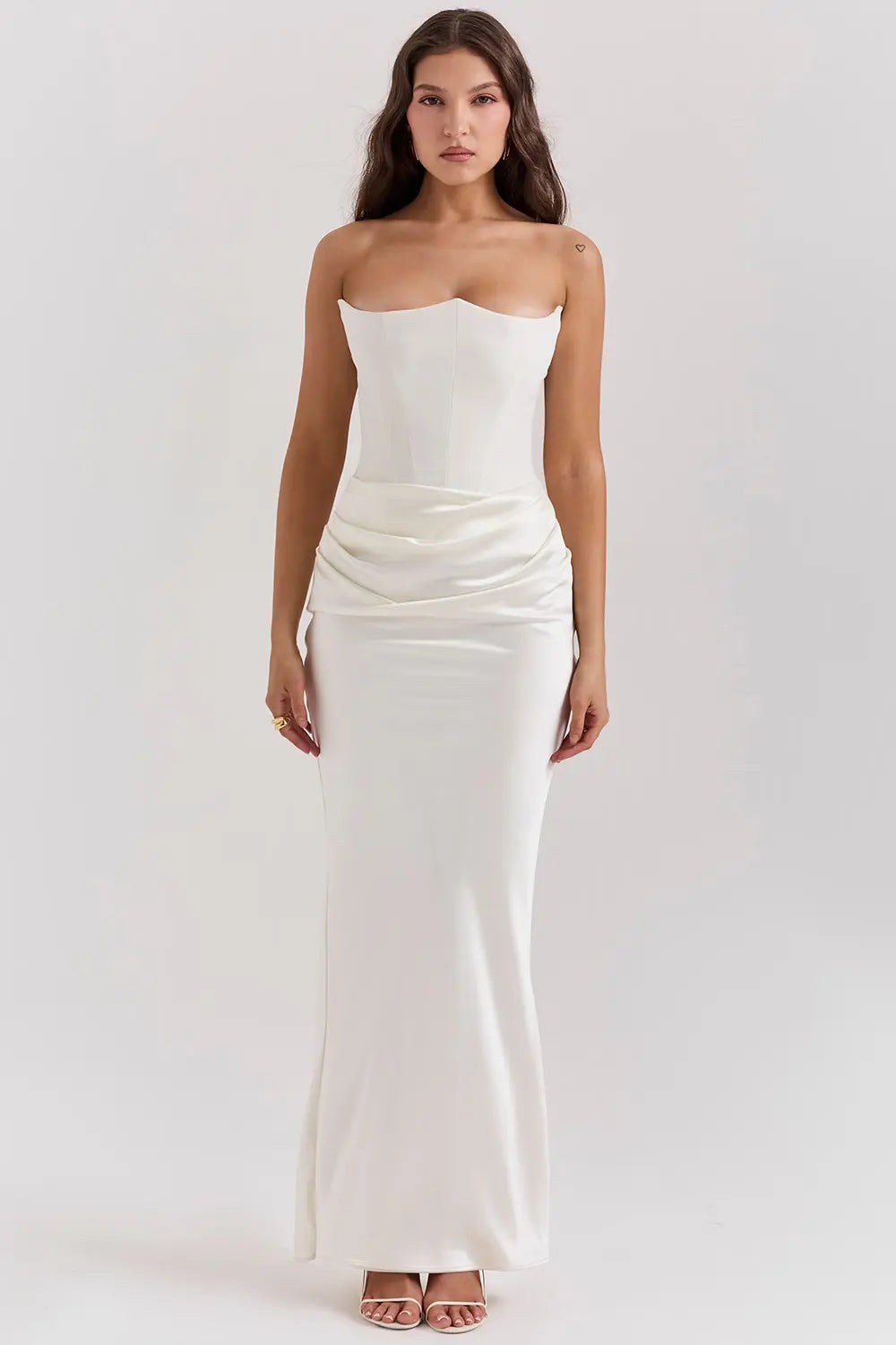 strapless dress for wedding guest