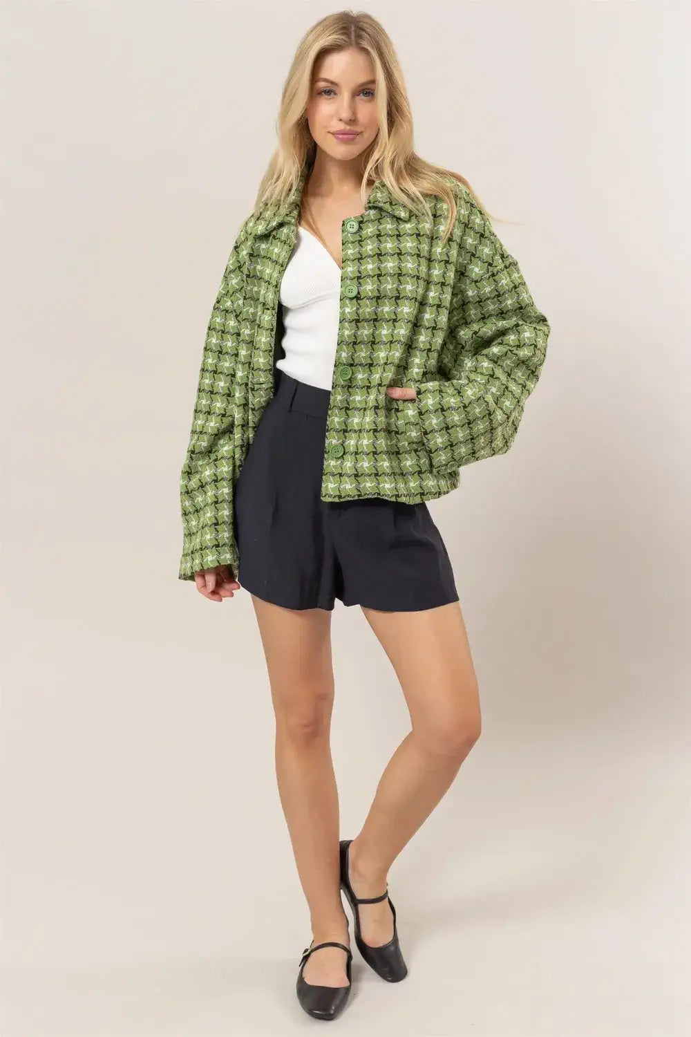 checkered jacket womens