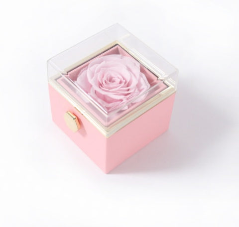 Valentine's Flip Box with Necklace Pink box