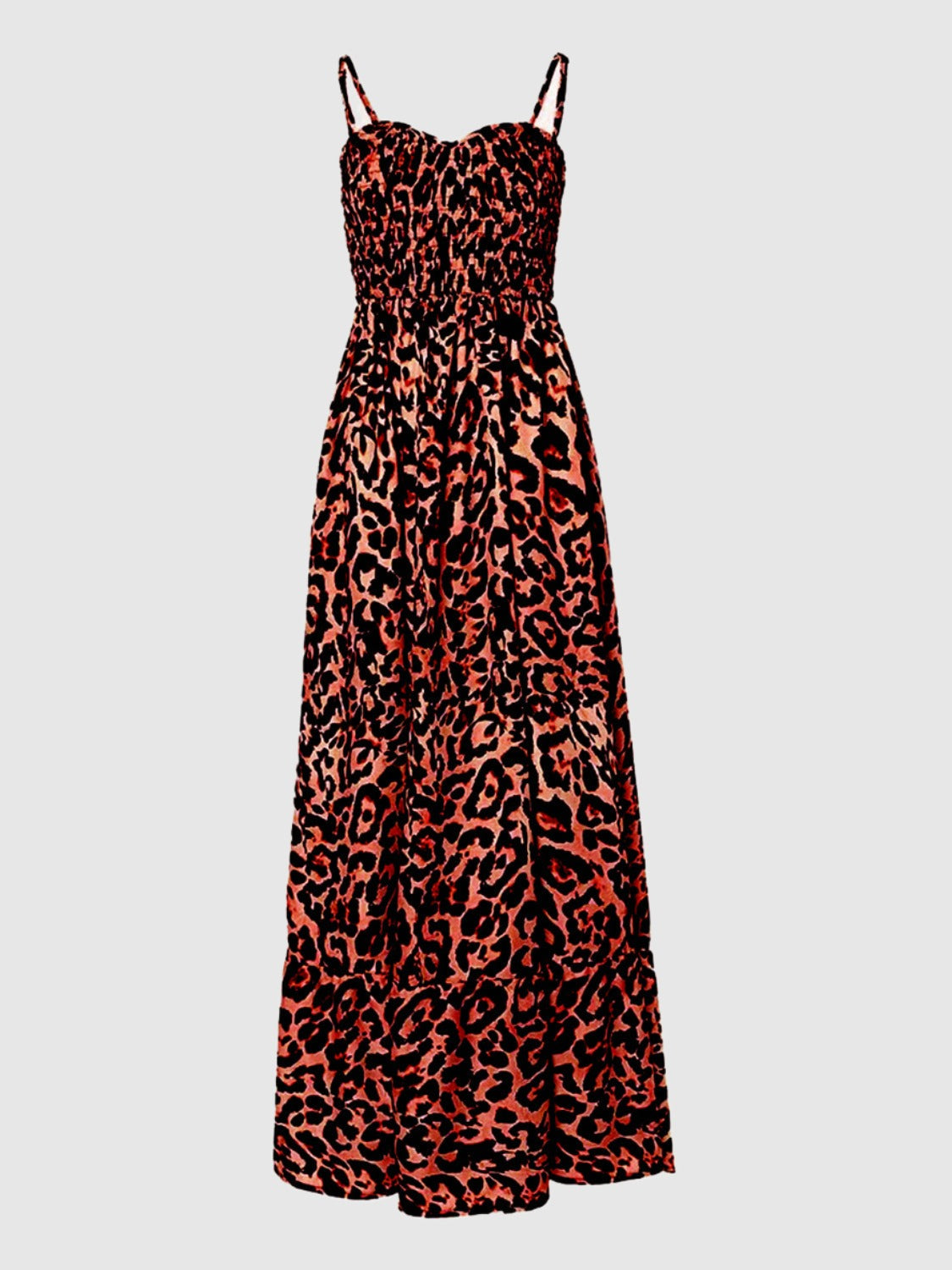 maxi leopard dress