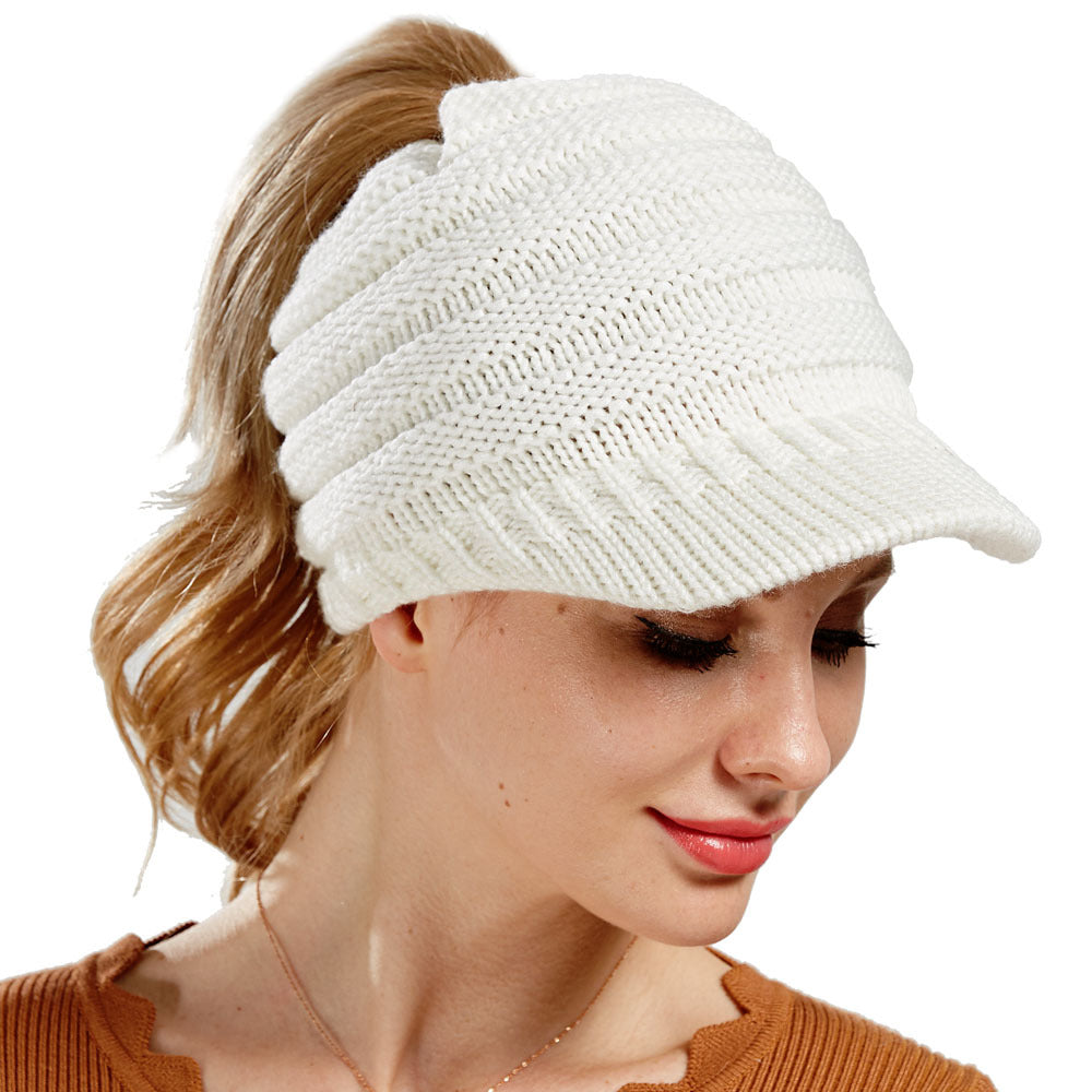 winter hat white 56x58cm