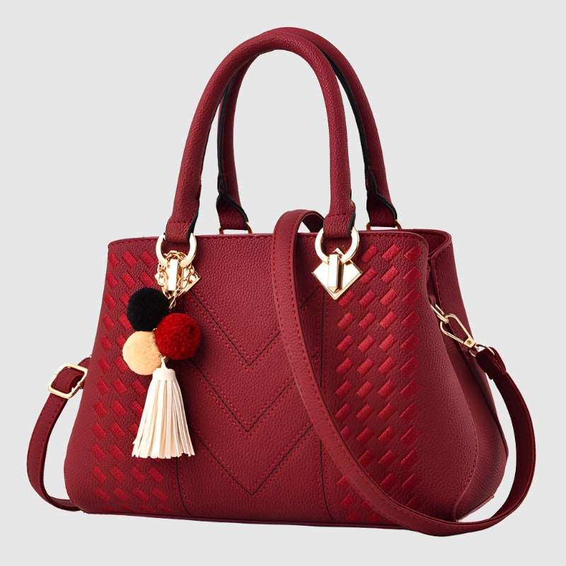 ladies hand bag luxury Red