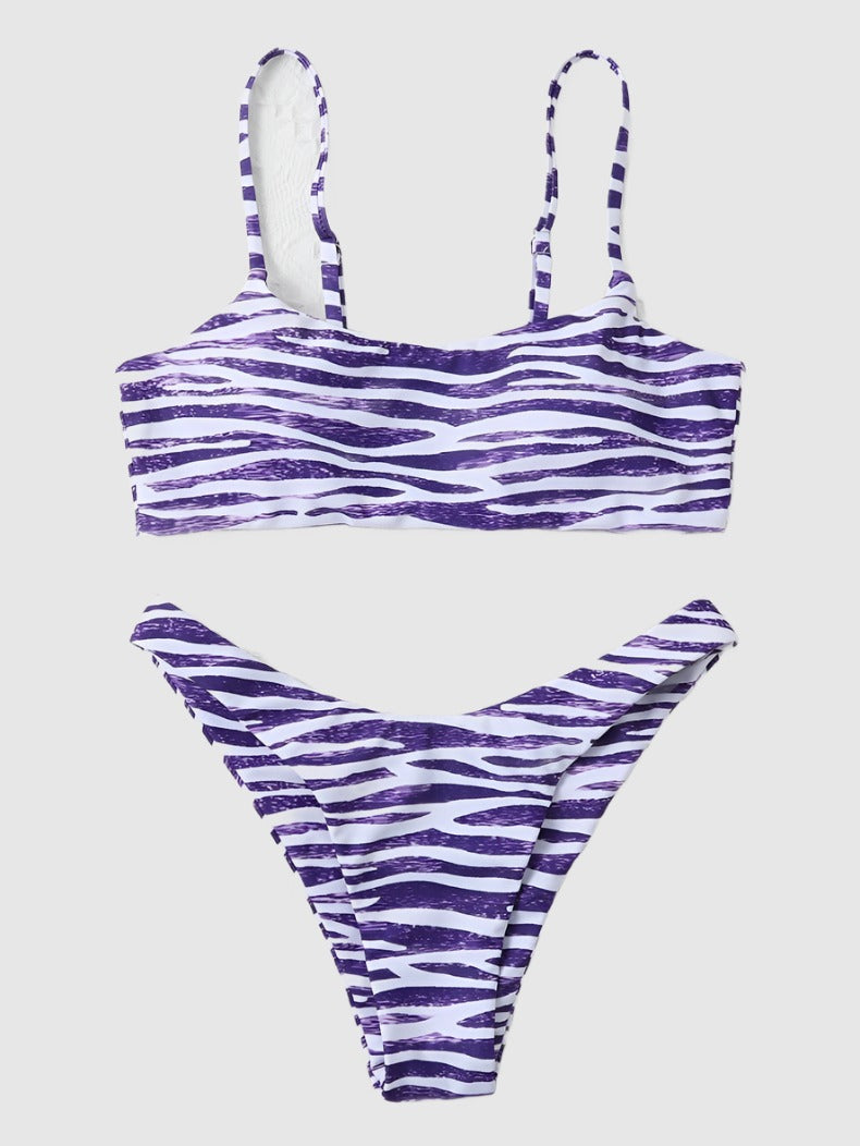 stripe bikini