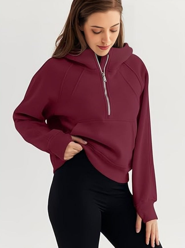 kangaroo pocket hoodie women's