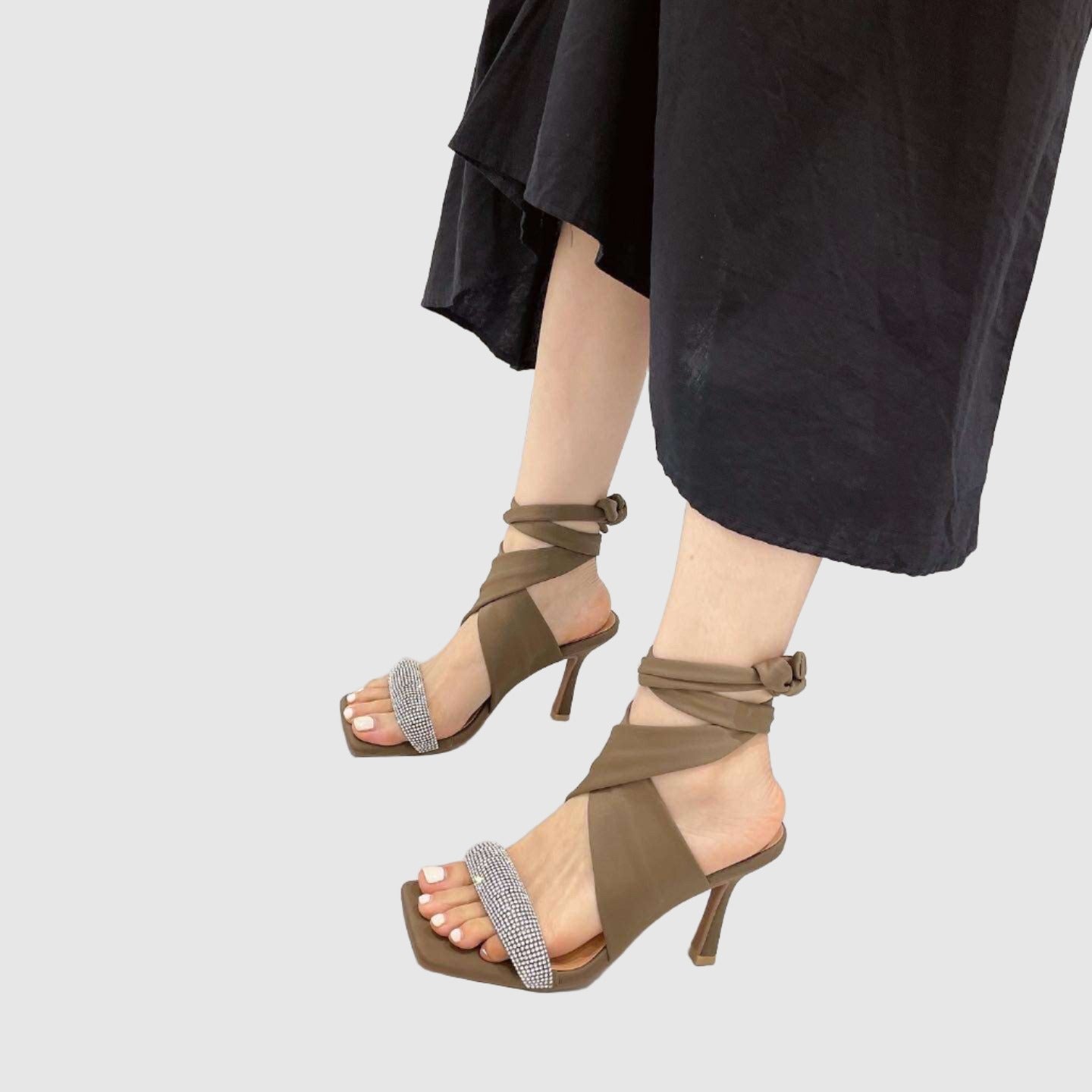 ankle strap peep toe sandals