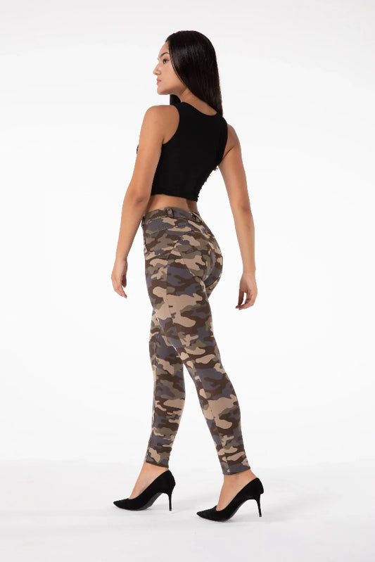 high waisted camo pants womens