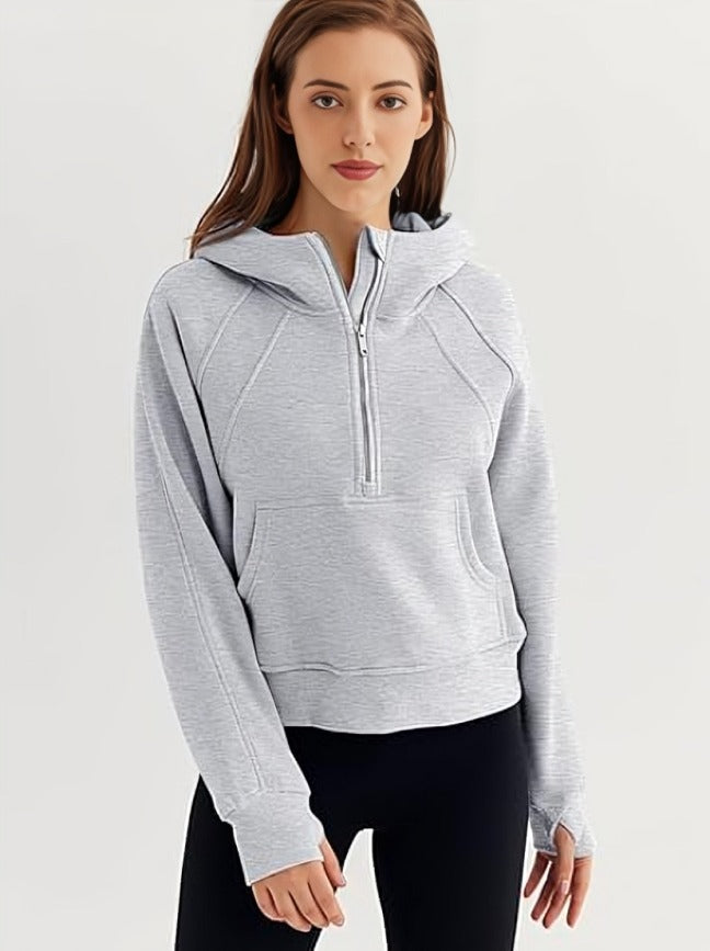 kangaroo pocket hoodie women's