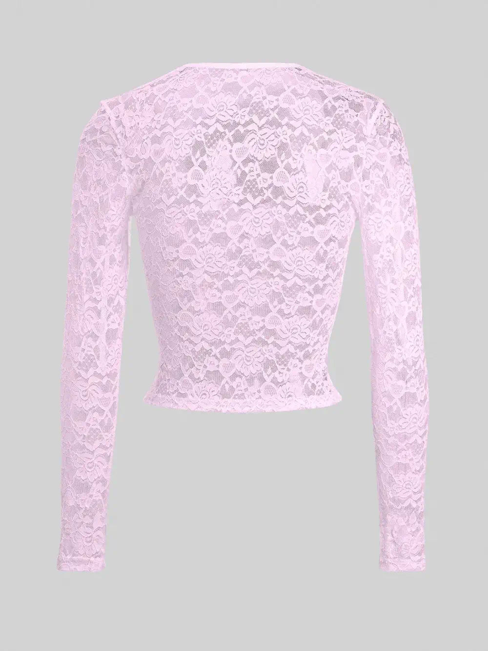 crop top lace long sleeve