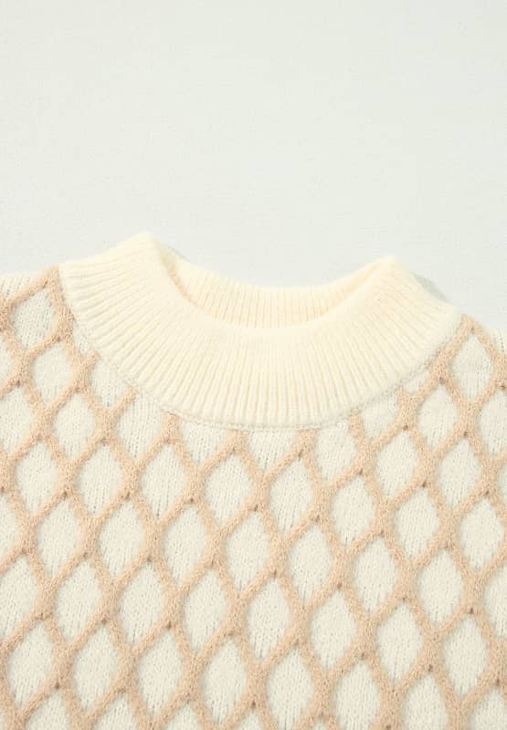 diamond pattern sweater