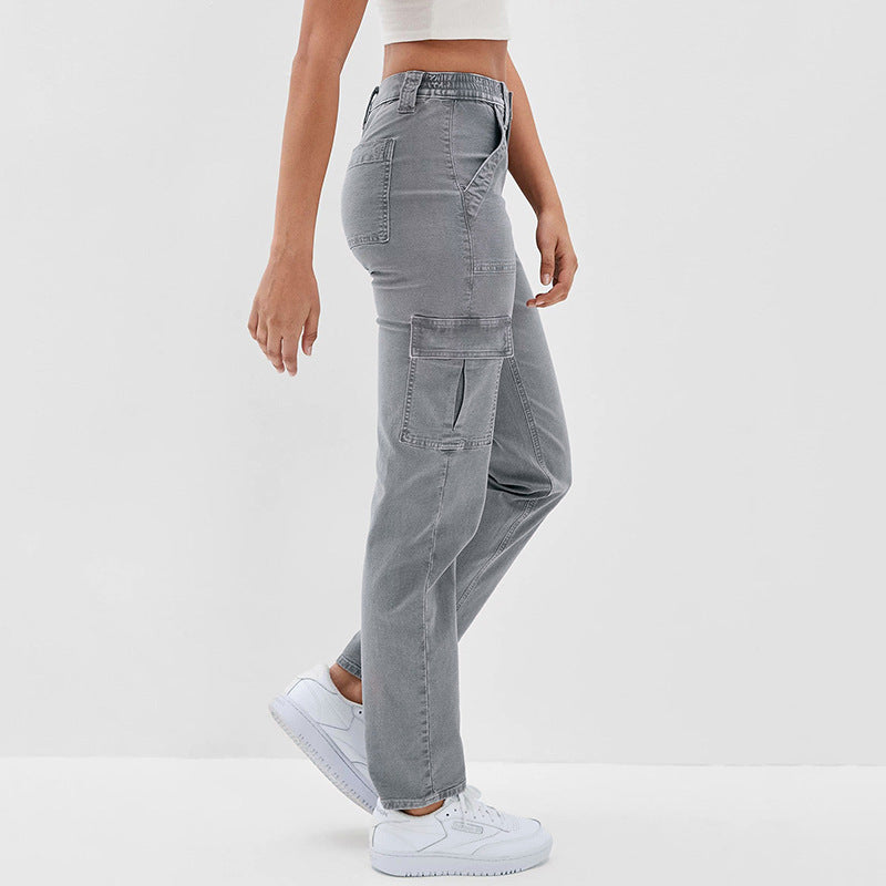 grey cargo pants