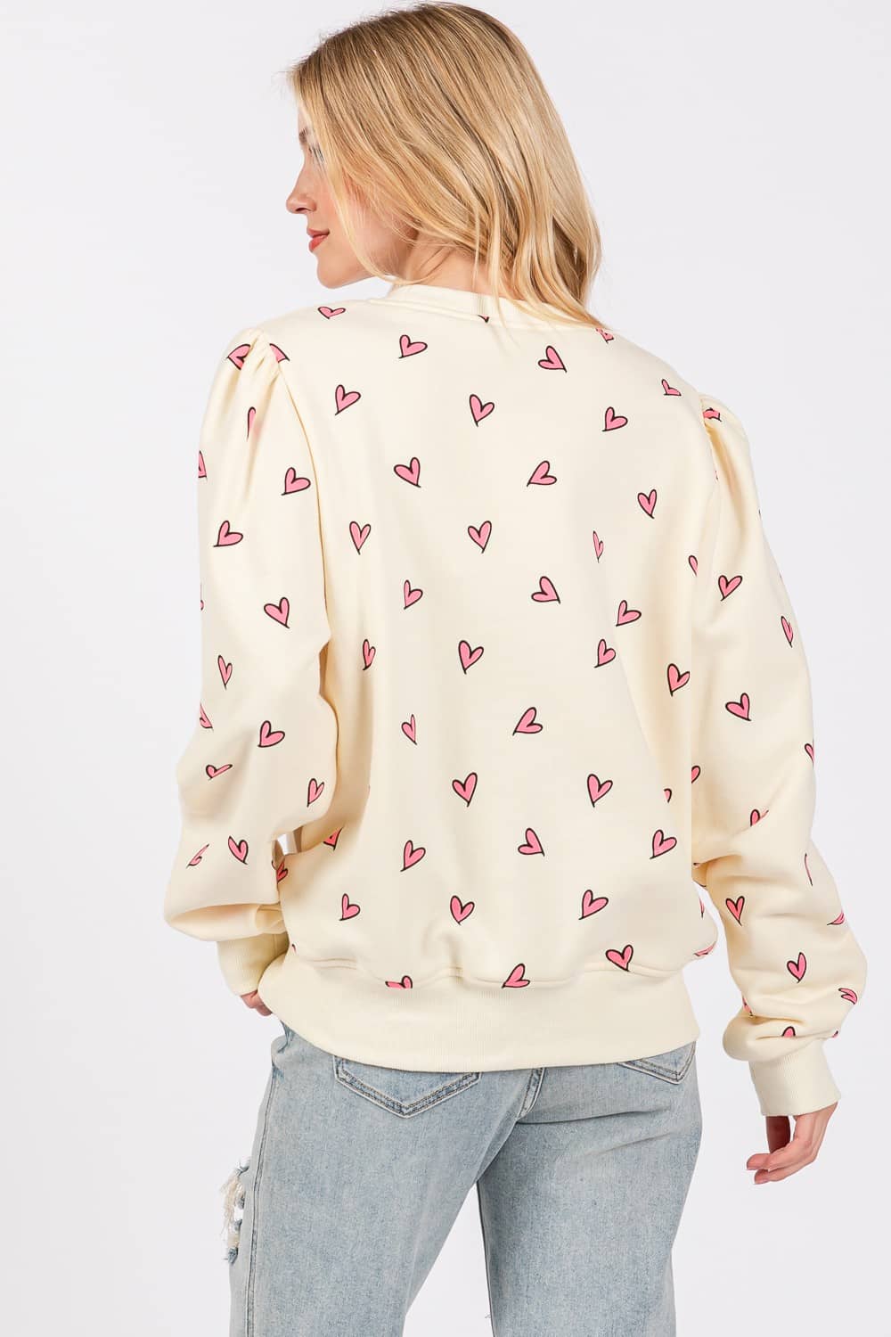 women's heart sweatshirt