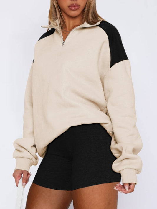 quarter zip women's pullover