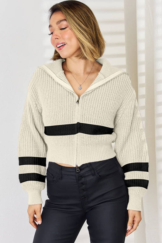 striped cardigan sweater womens