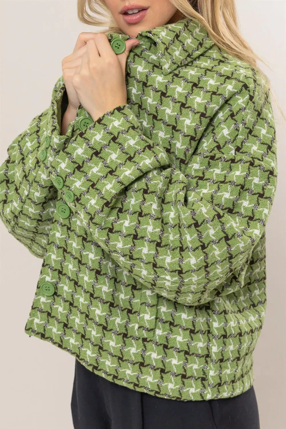 checkered jacket womens