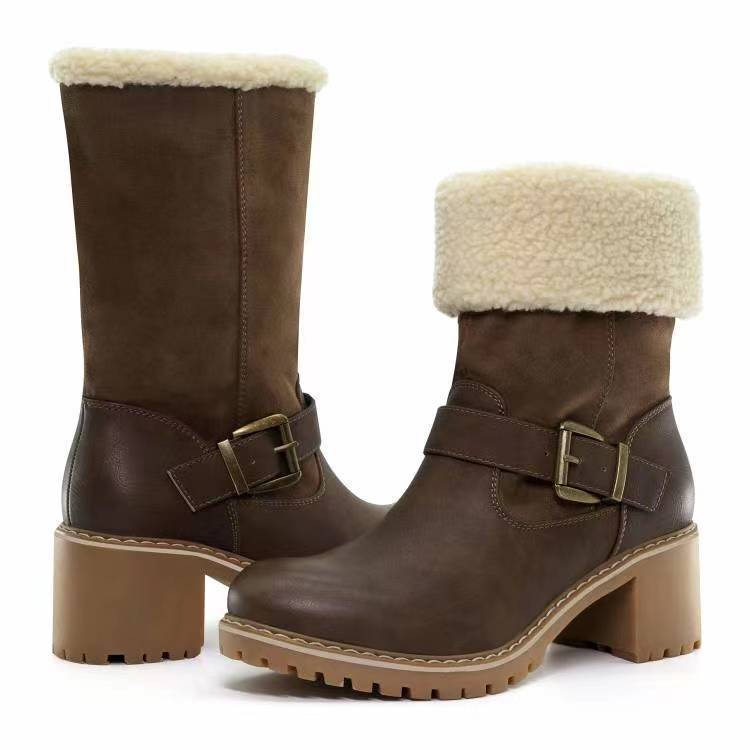 fold over boots with fur