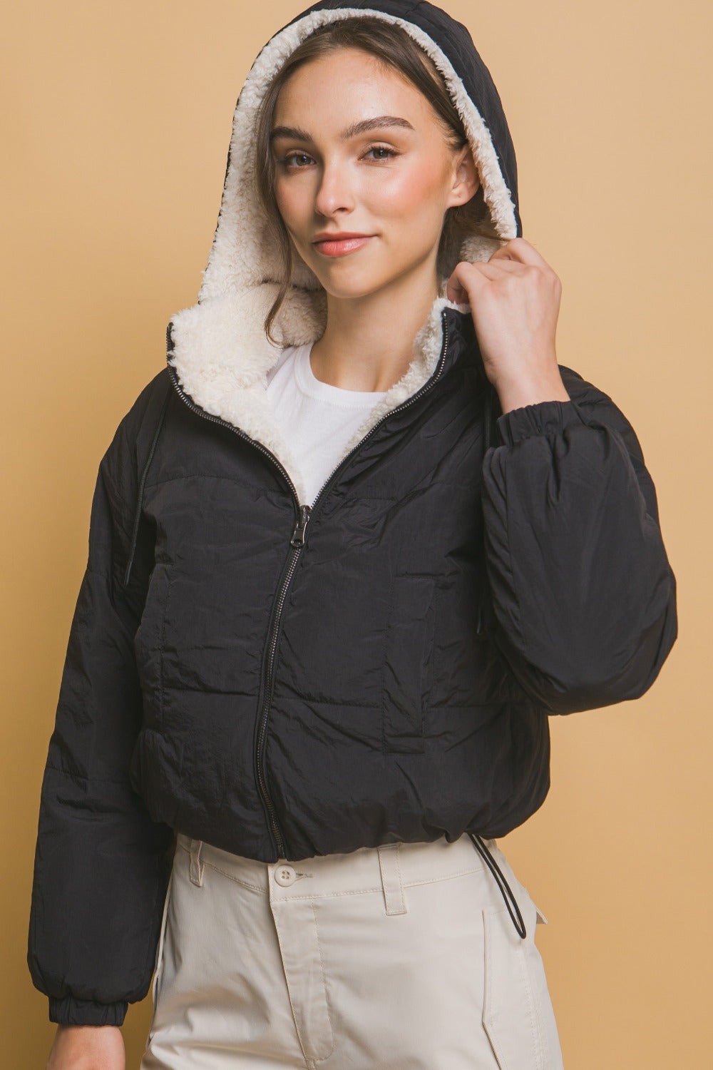 reversible quilted jacket women's