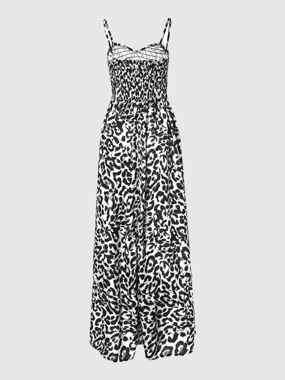 maxi leopard dress