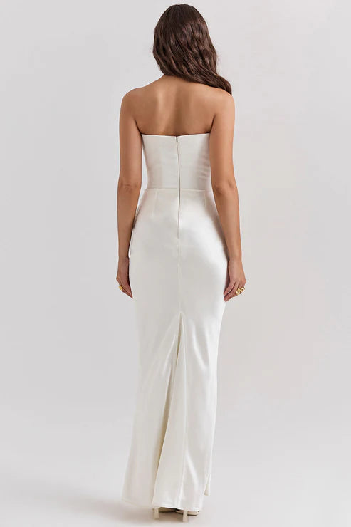 strapless dress for wedding guest