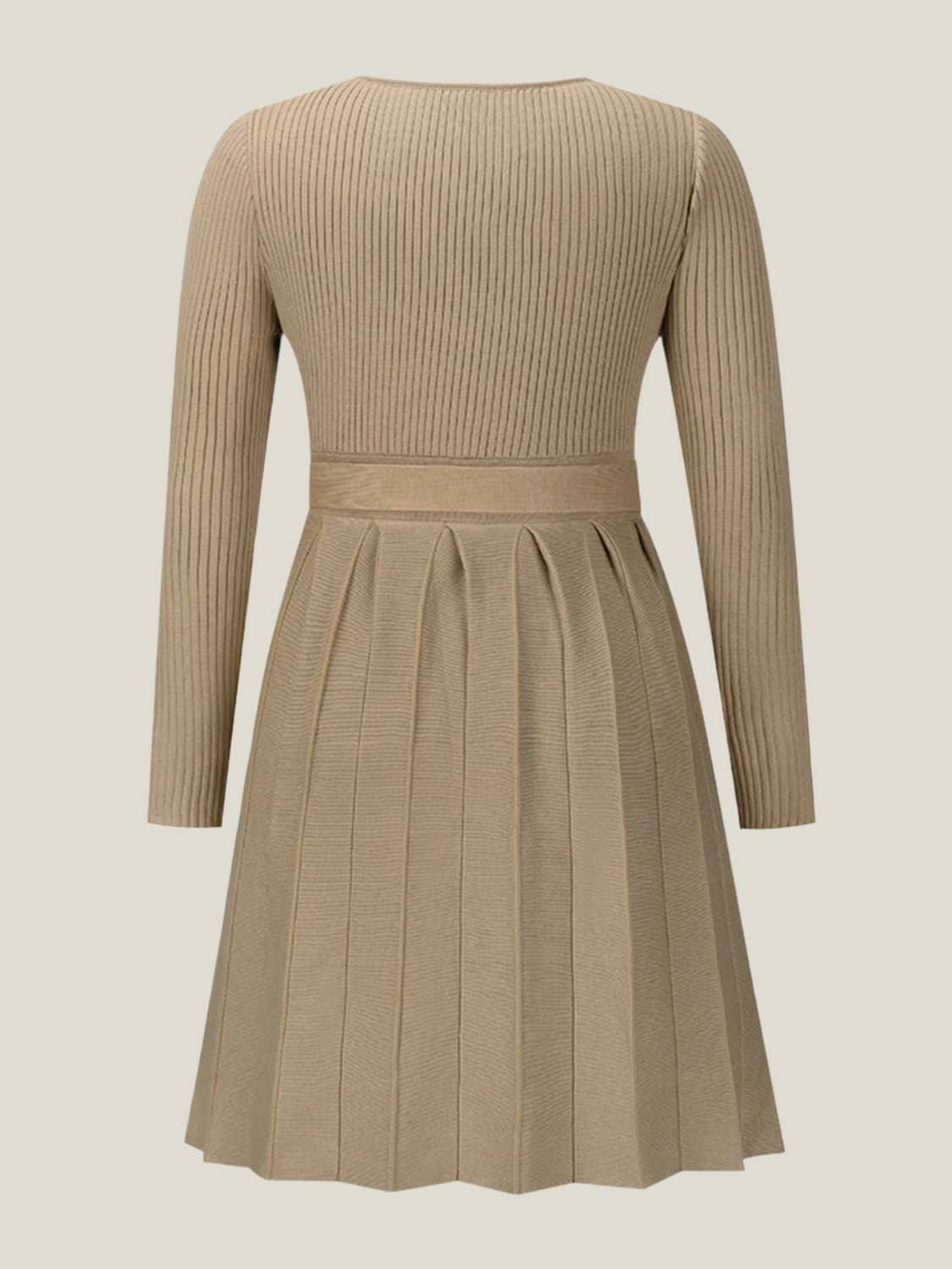 sweater dress tie waist