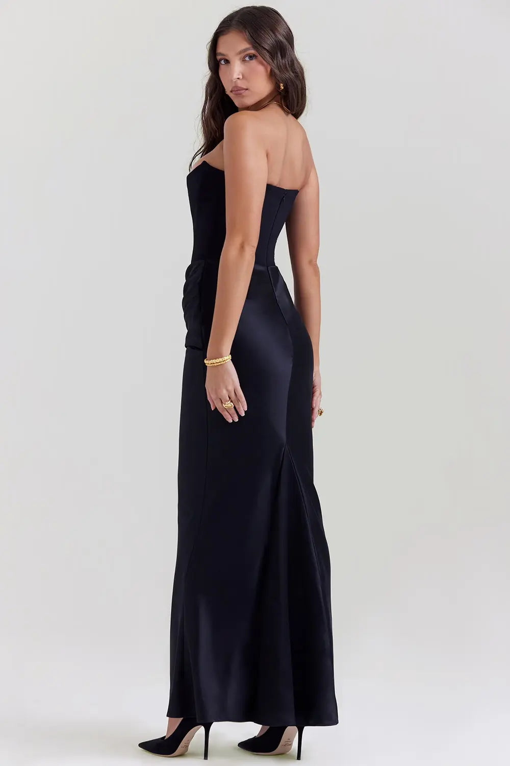 strapless dress for wedding guest