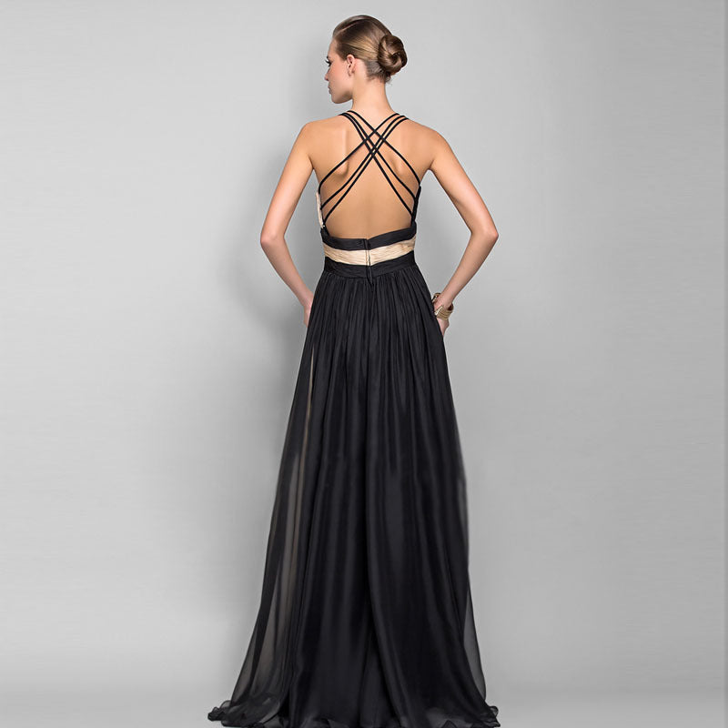 backless formal maxi dress