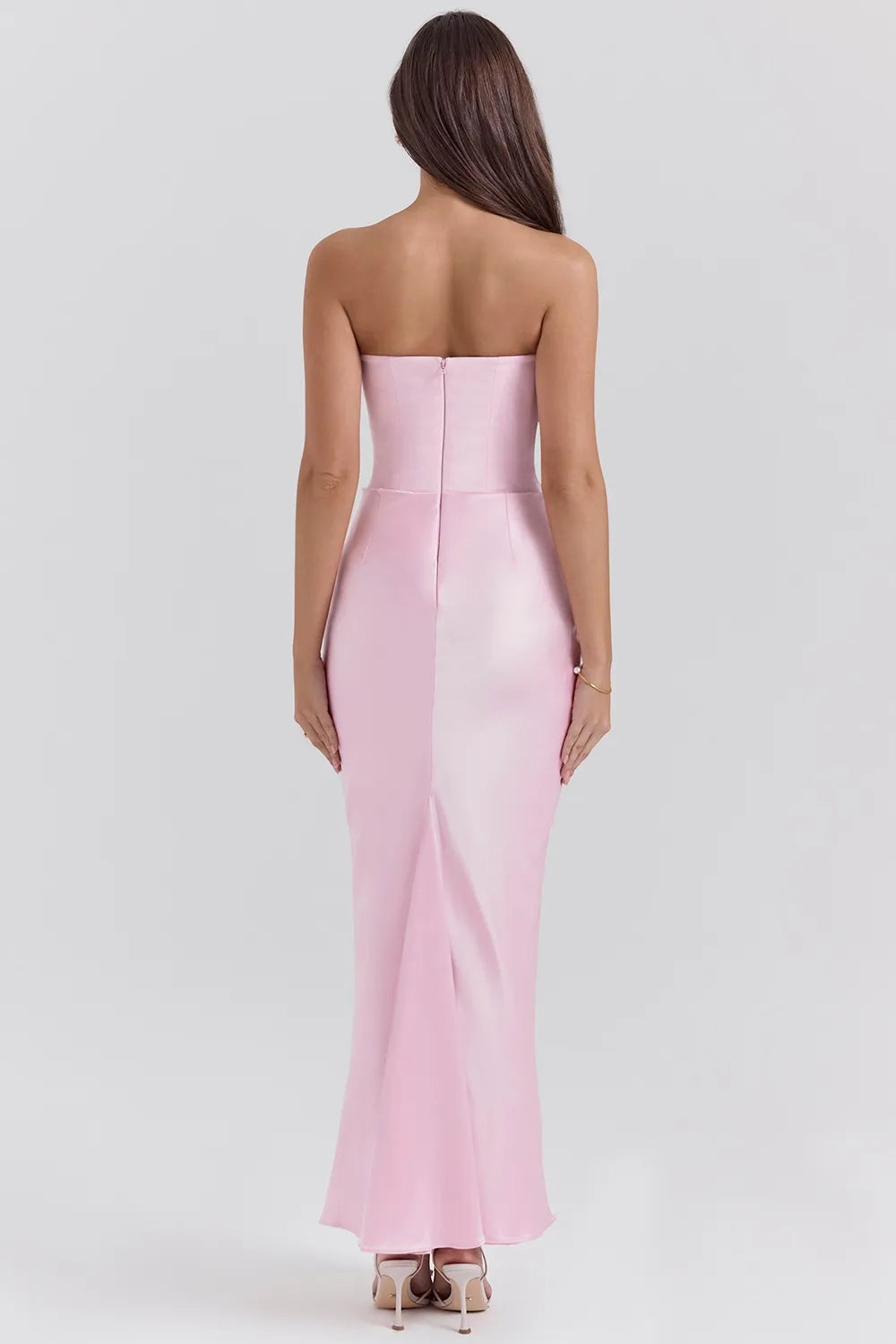 strapless dress for wedding guest