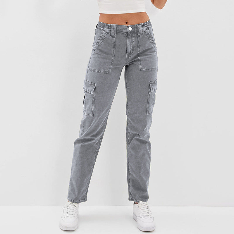 grey cargo pants