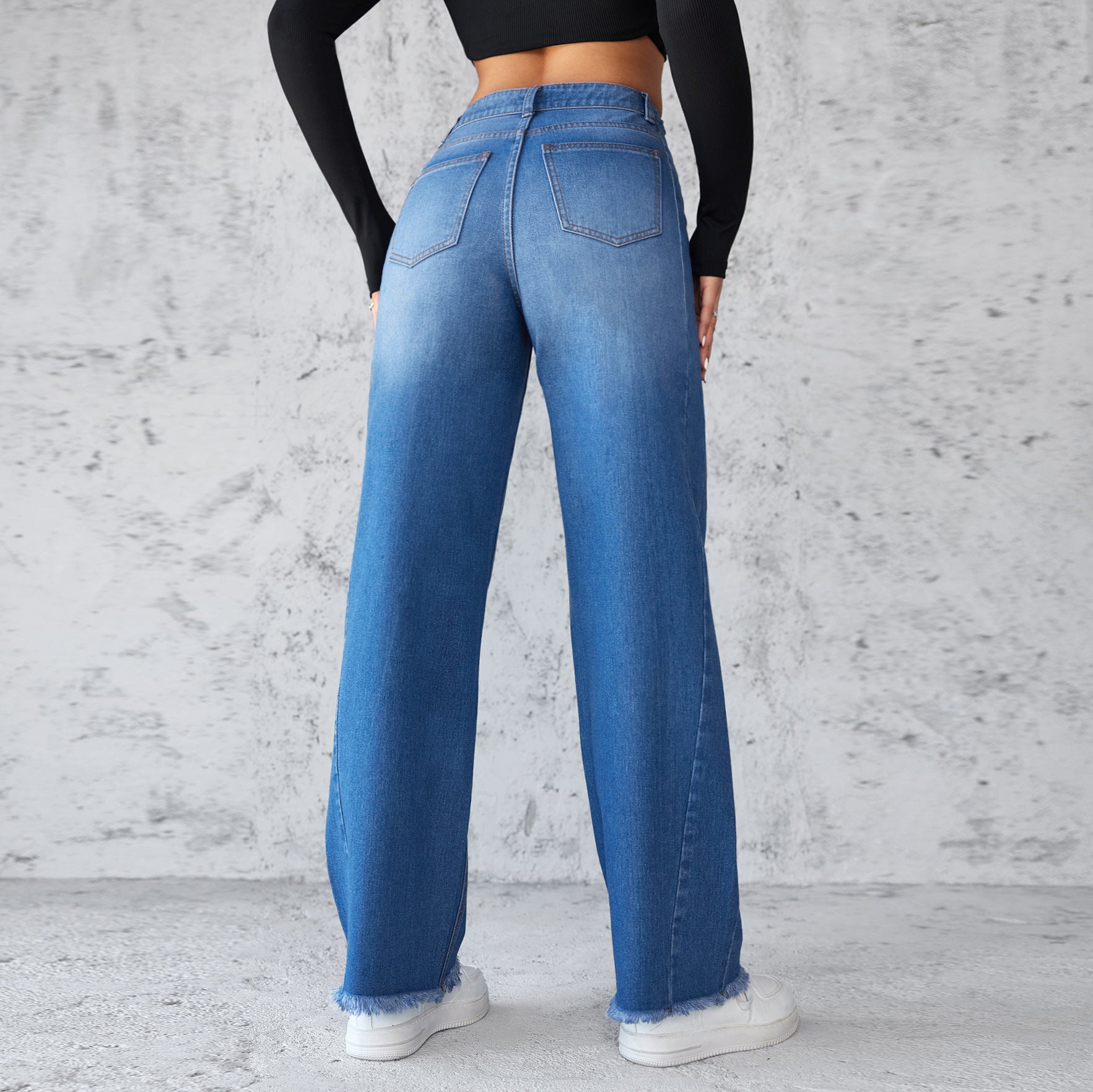 Straight Wide-leg Jeans