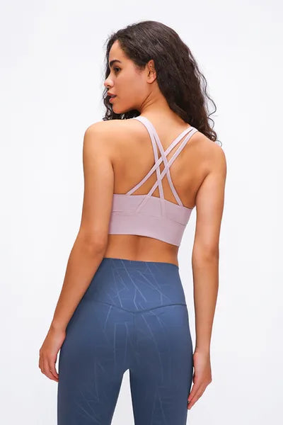 strappy back sport bra