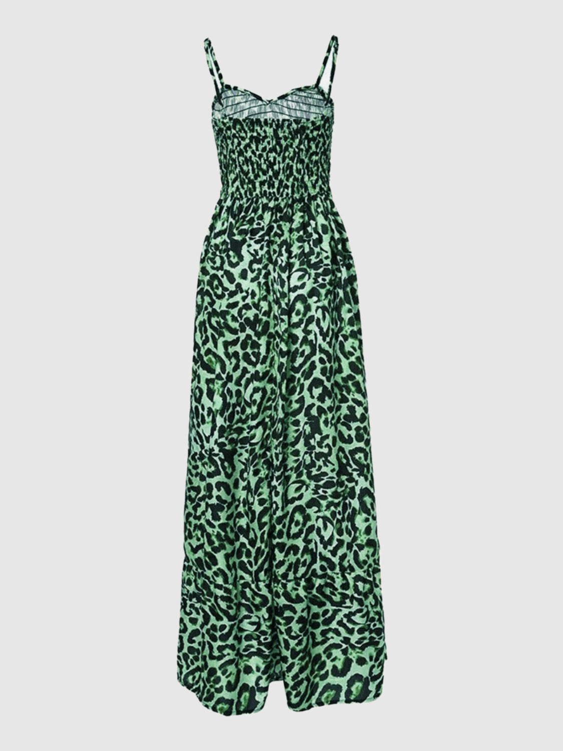 maxi leopard dress