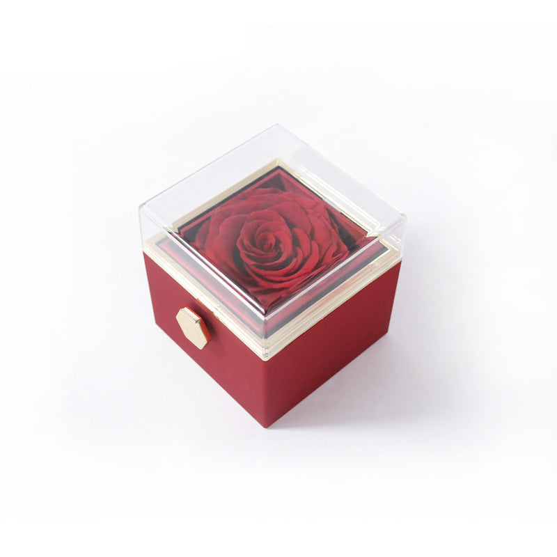 Valentine's Flip Box with Necklace Red box