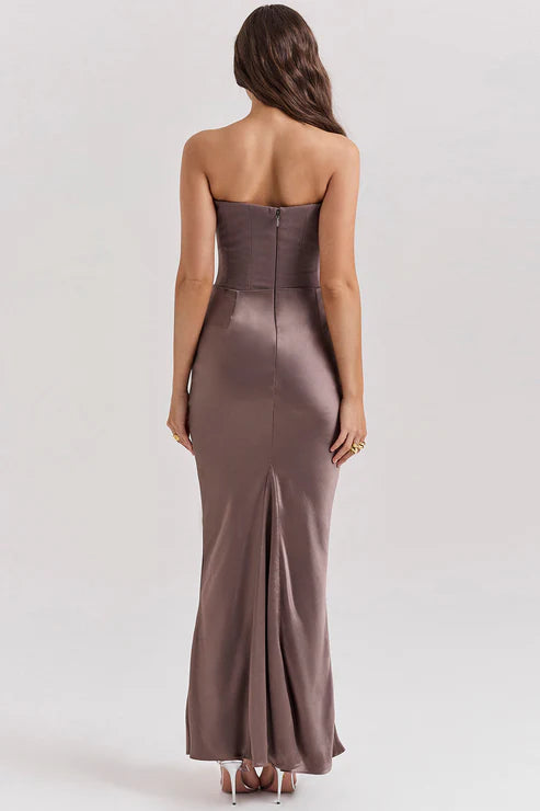 strapless dress for wedding guest