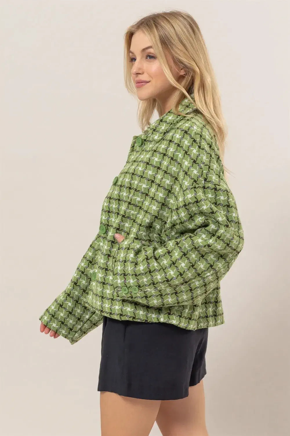 checkered jacket womens