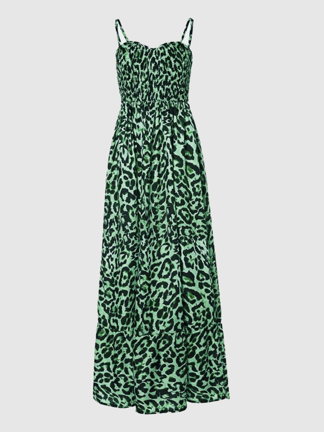 maxi leopard dress Green