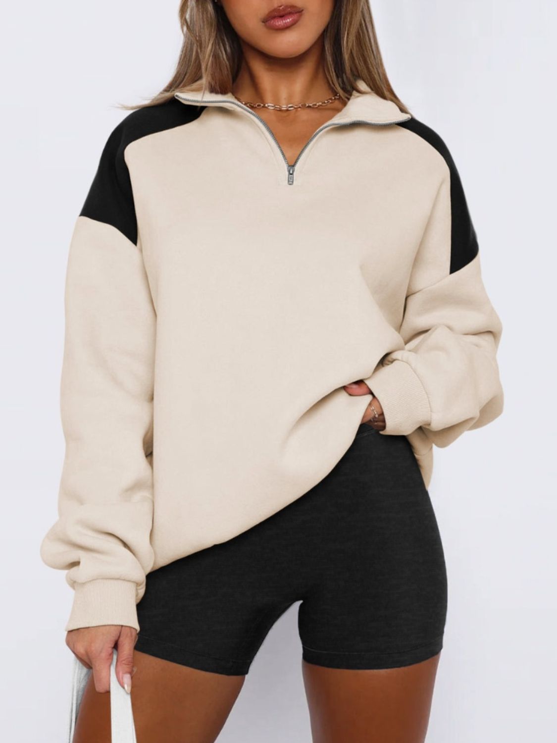 quarter zip women's pullover