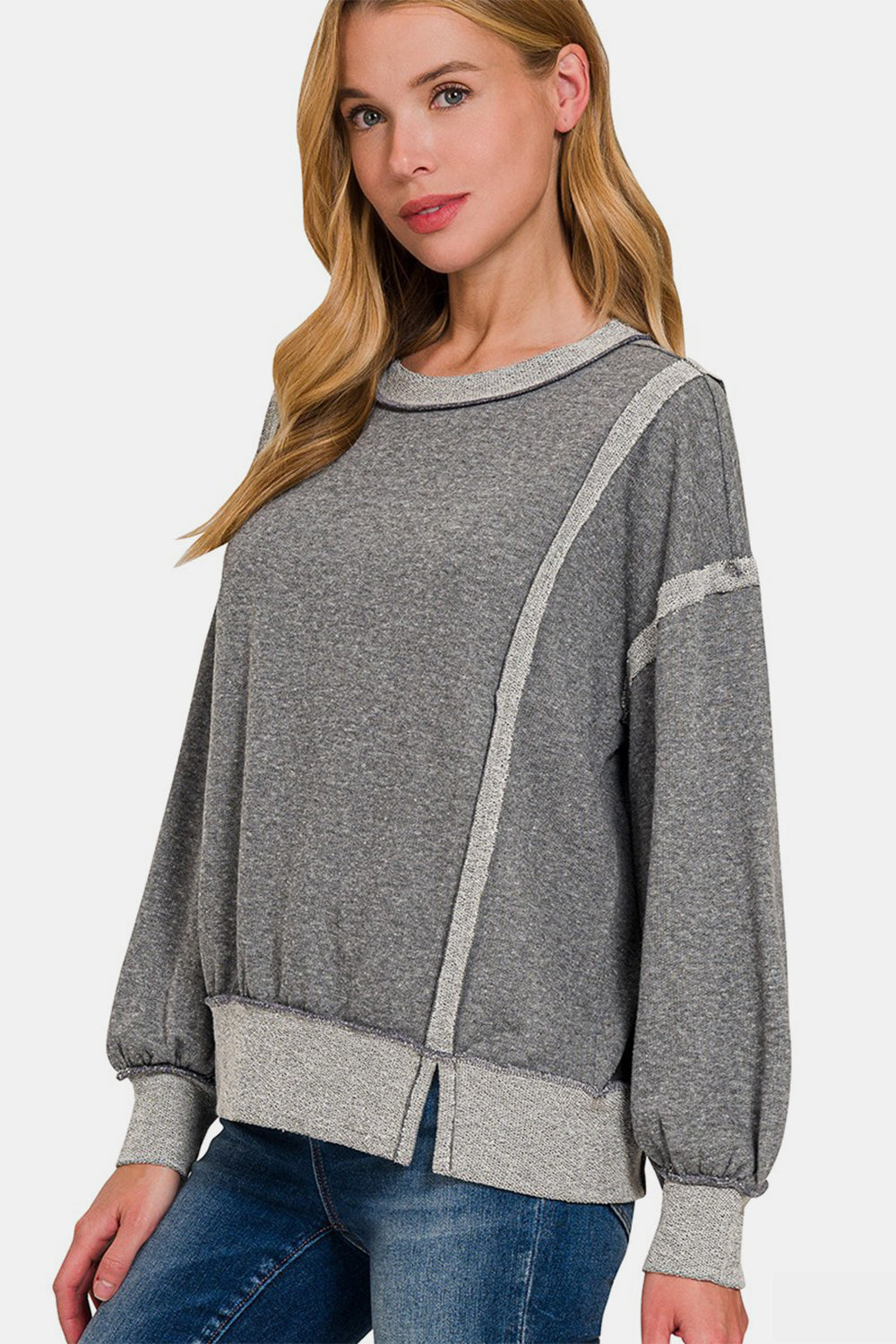 dark grey sweatshirt women's