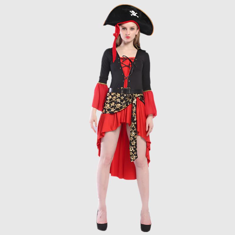 pirate womens costume Red