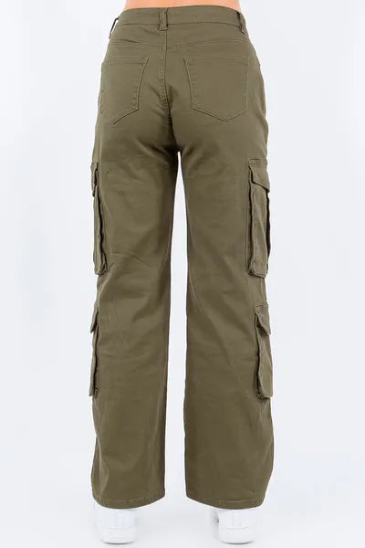 women's olive green cargo pants