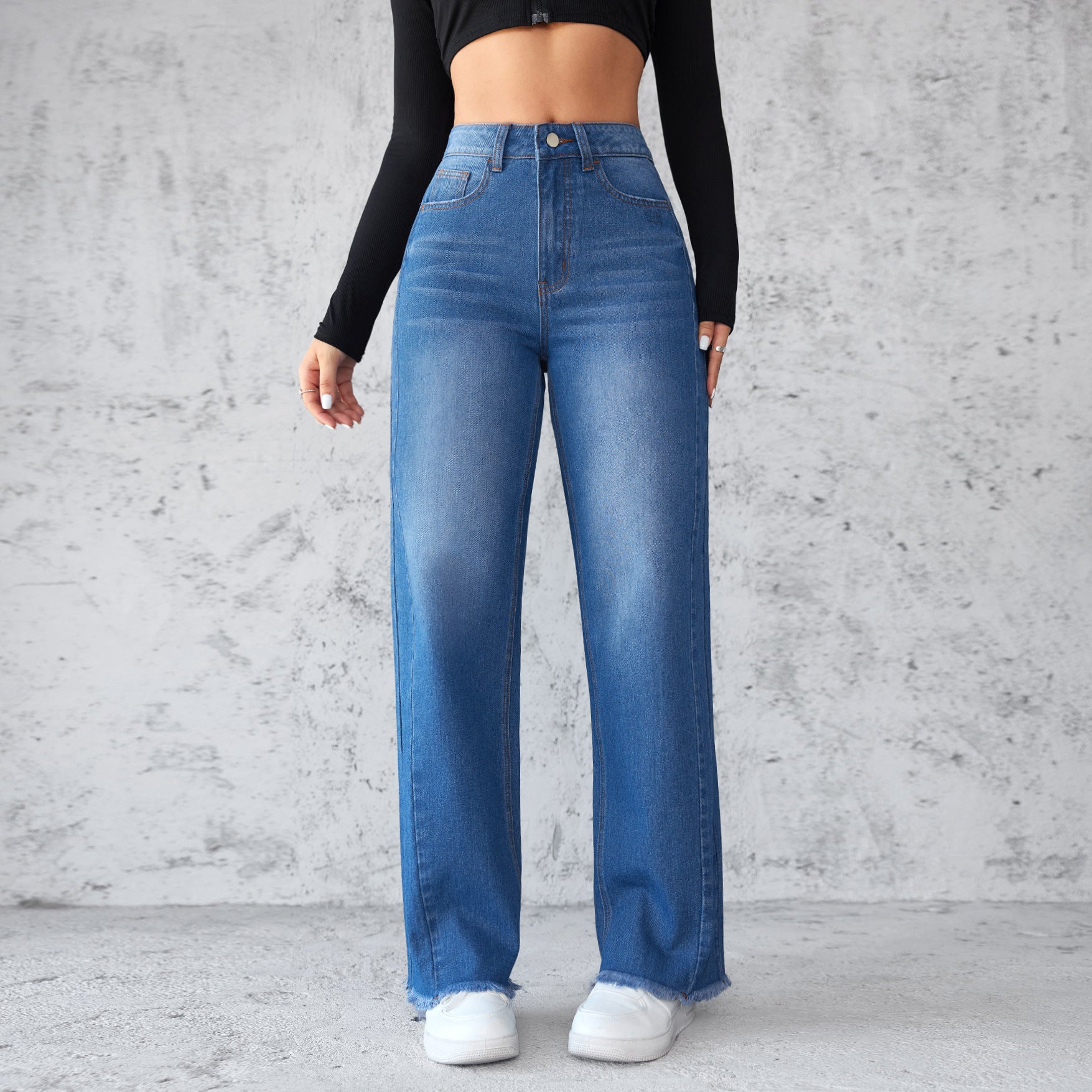 Straight Wide-leg Jeans