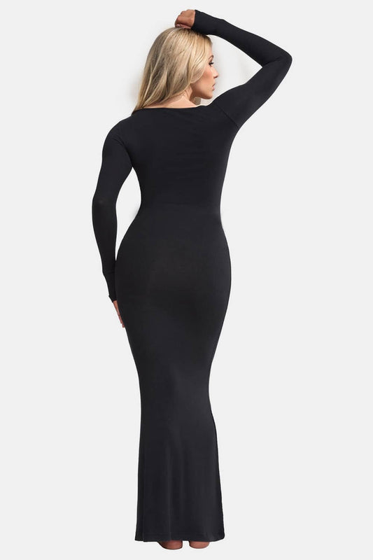 maxi dress with built in shapewear