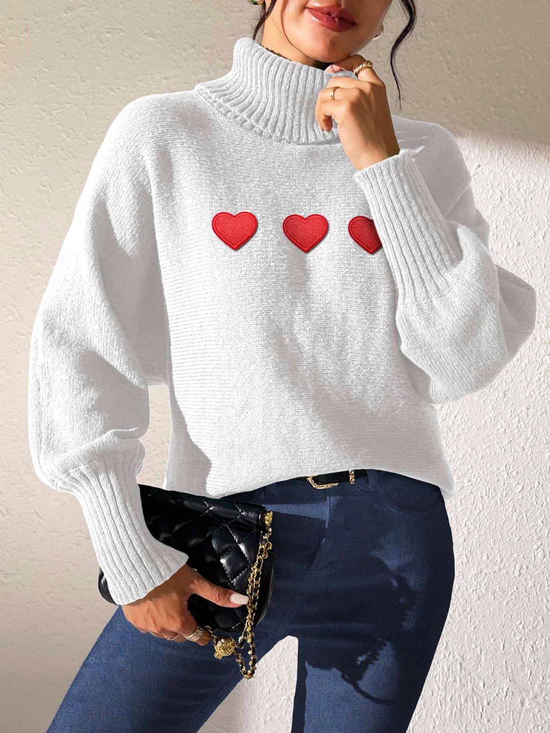 women's turtle neck sweater