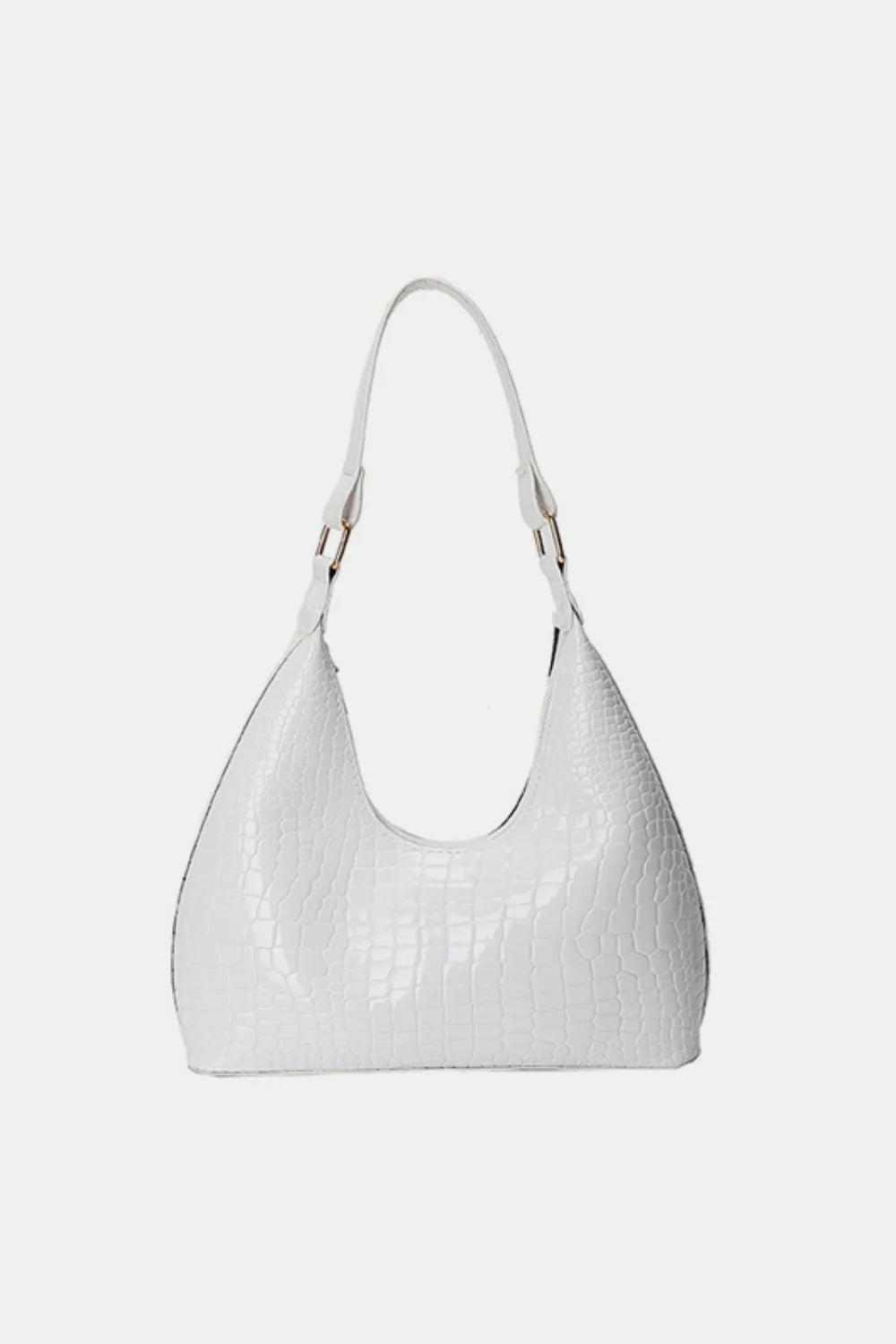 faux leather shoulder bag White One Size