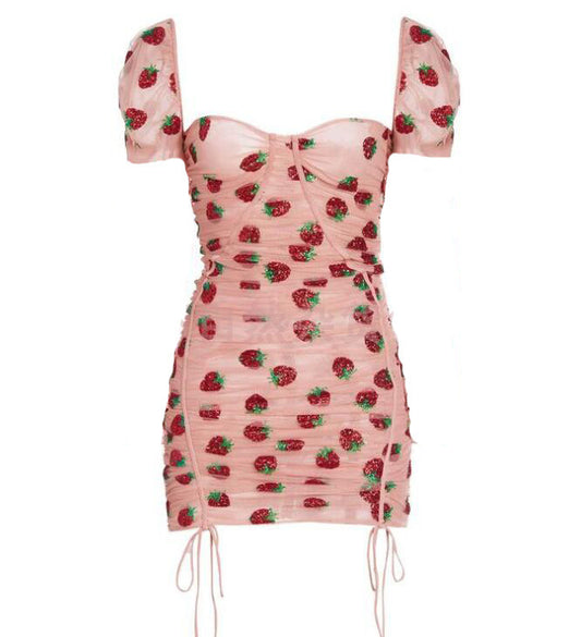 strawberry dress pink