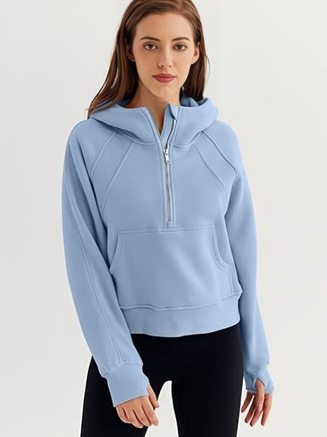 kangaroo pocket hoodie women's