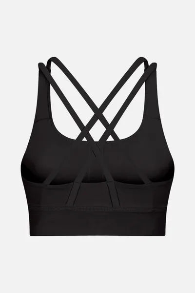 strappy back sport bra