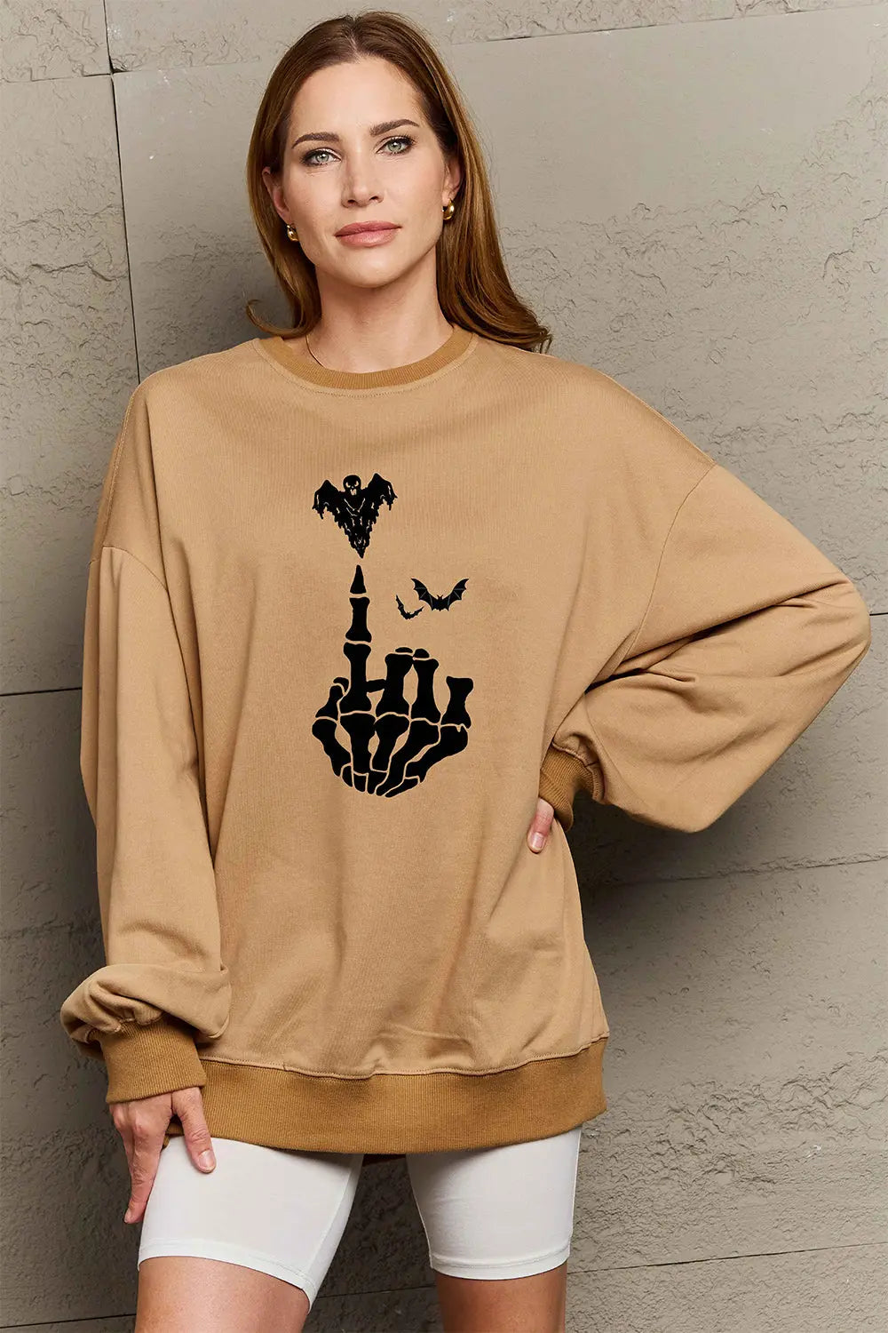 halloween sweatshirt women Khaki