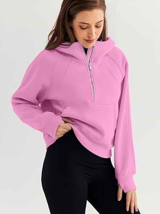 kangaroo pocket hoodie women's