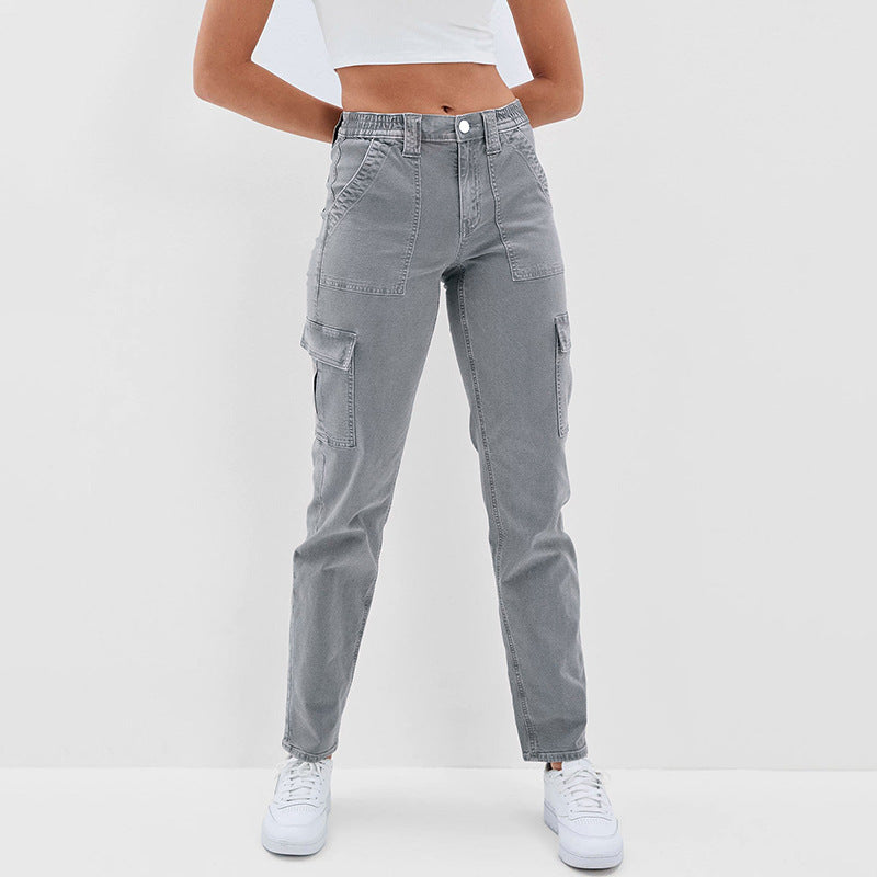 grey cargo pants