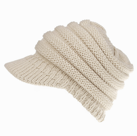 winter hat Beige 56x58cm